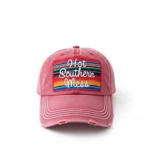 Kbethos Vintage Distressed “Hot Southern Mess” Ball Cap